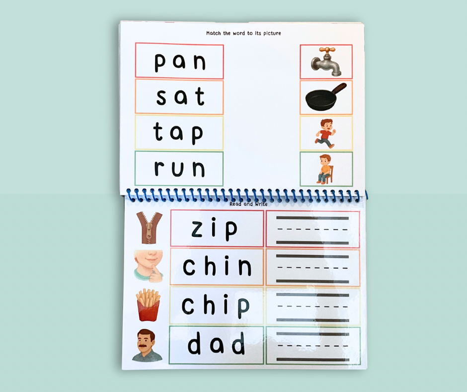 Phonics Set 1 Sounds – Wipe-Clean Workbook (Little Explorers Educational Resources)