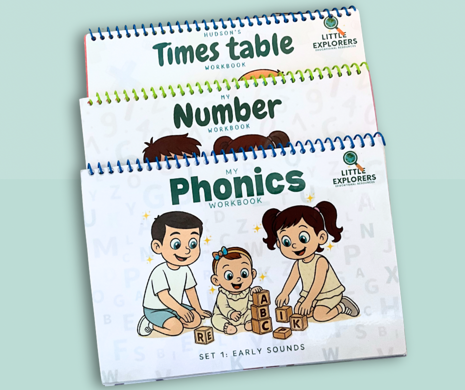 Phonics Set 1 Sounds – Wipe-Clean Workbook (Little Explorers Educational Resources)