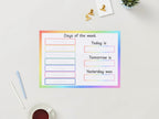 Days of the Week Velcro Learning Mat – Wipe-Clean & Reusable