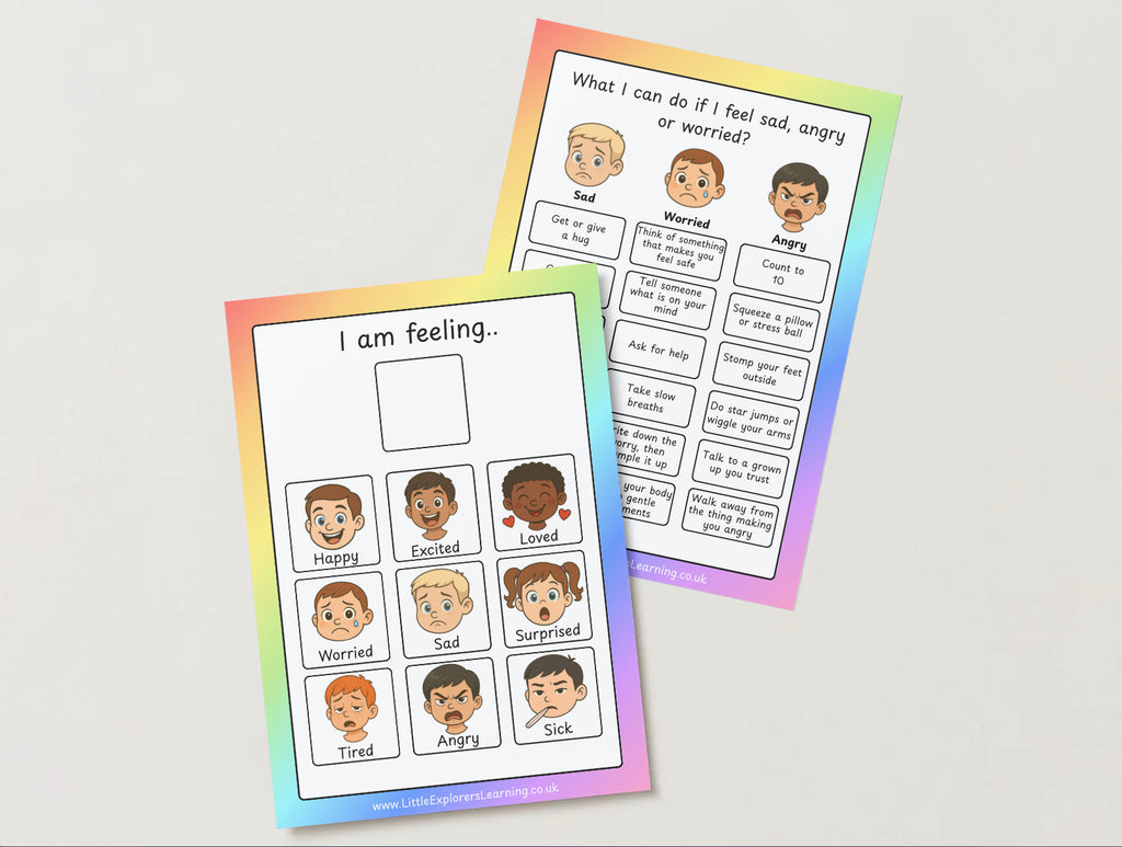 I Am Feeling…” Velcro Emotion Chart (Digital or Laminated Printable)