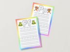 Rainbow Alphabet Tracing Worksheets (A–Z Upper & Lower Case Printable Pack) 26 pages Digital Download or Reusable Double sided Mats