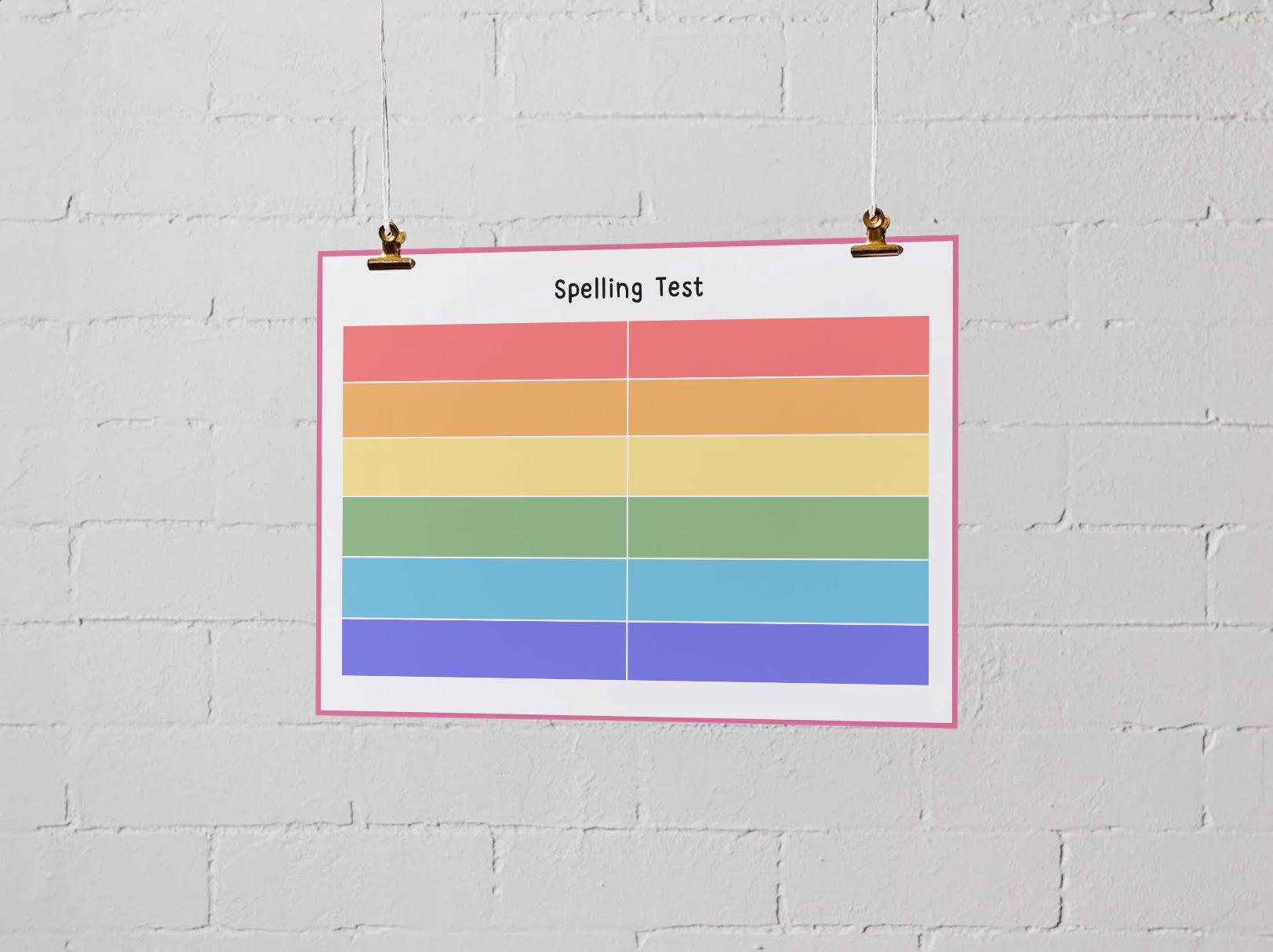 Year 2 Spelling Wipe Clean Sheets – 31 Pages of Colourful Spelling Practice & Test Sheets | Little Explorers