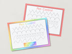 Personalised Pink Pen Control Wipe Clean Learning Mat
