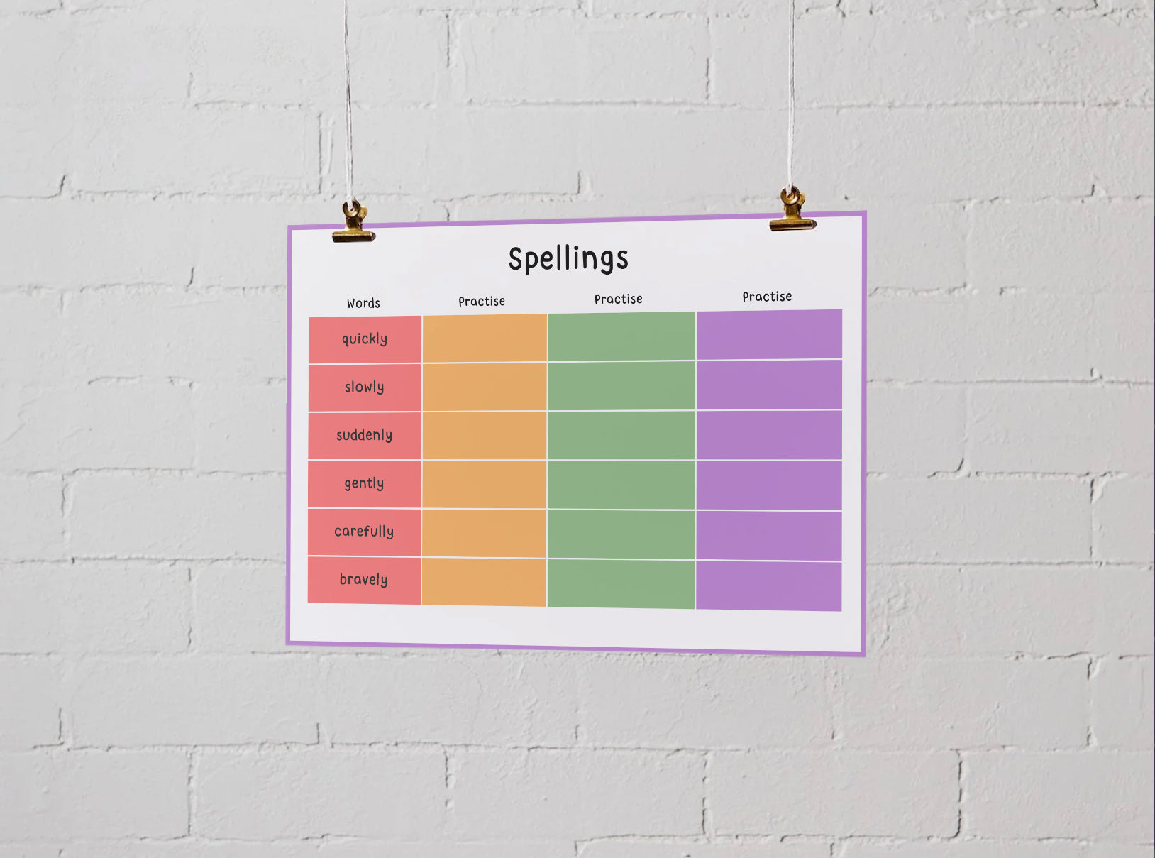 Year 4 Spelling Wipe Clean Sheets – 28 Pages of Colourful Spelling Practice & Test Sheets | Little Explorers