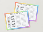 Word Formation CVC Words Reusable Mats 6 sheets (Short Vowel Sound Printable Pack)